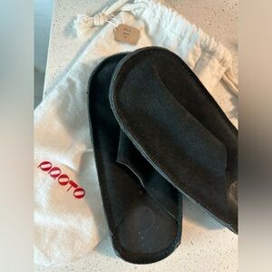 Brand new, designer upcycled house slippers